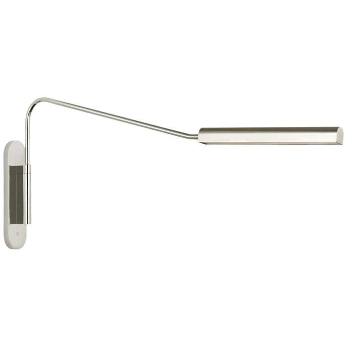 Ian K. Fowler Austin Large Articulating Wall Light in Polished Nickel W3″ x H16″