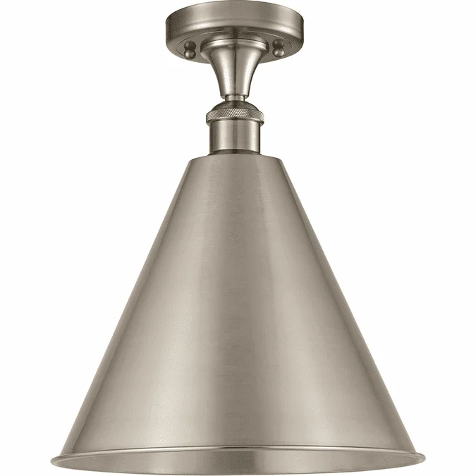 Innovations 516-1C-SN-MBC-16-SN Ballston Cone Brushed Satin Nickel LED 16″ Ceiling Lighting
