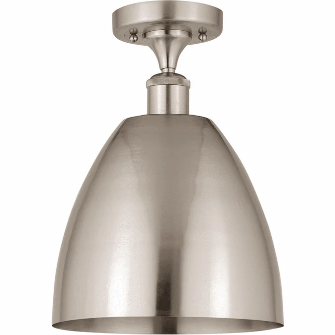 Innovations 516-1C-SN-MBD-9-SN Ballston Dome Brushed Satin Nickel LED 9″ Overhead Lighting Fixture