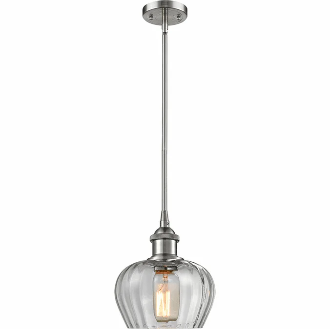 Innovations 516-1S-SN-G92 Ballston Fenton Brushed Satin Nickel LED Mini Drop Ceiling Lighting