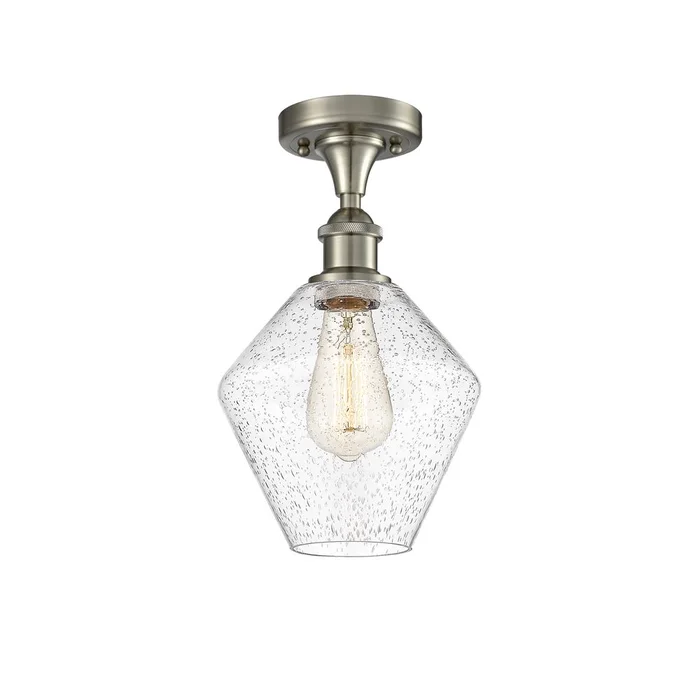 Innovations Cindyrella LED Semi-Flush Mount – Brshd Nickel – 516-1C-SN-G654-8-LED