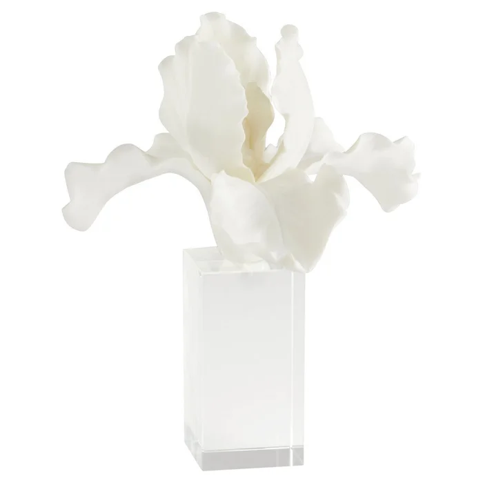 Iris Sculpture White By Cyan Design