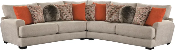Jackson Ava 3pcs Sectional Set in Cashew