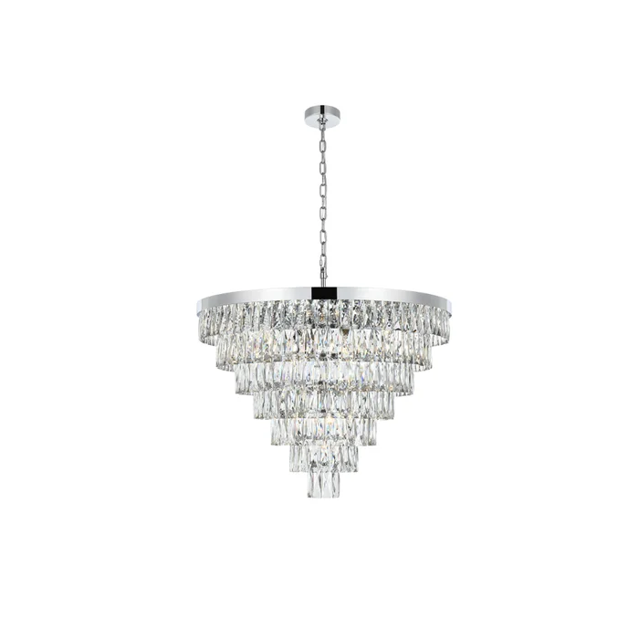josephine 32 inch round chandelier in chrome