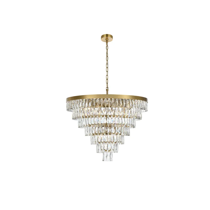 josephine32 inch round chandelier in satin gold