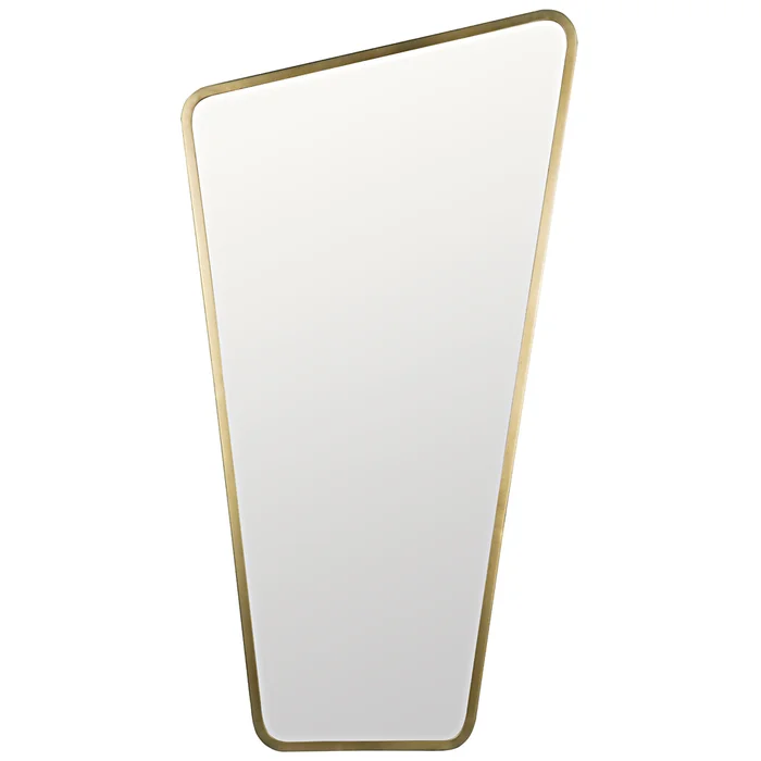 juliet mirror, steel with brass finish