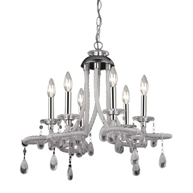 Julio Six Light Chandelier in Chrome (45|144-029)
