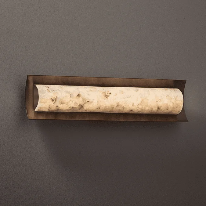 Justice Design ALR-8631 Lineate Alabaster Rocks! LED 22″ Vanity Lighting