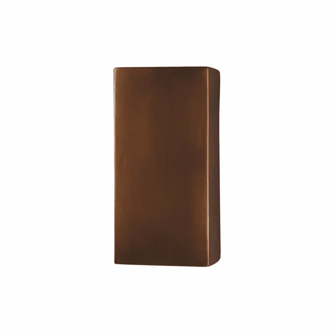 Justice Design CER-0955 Ambiance Large Rectangle Contemporary Ceramic LED Wall Lighting Fixture