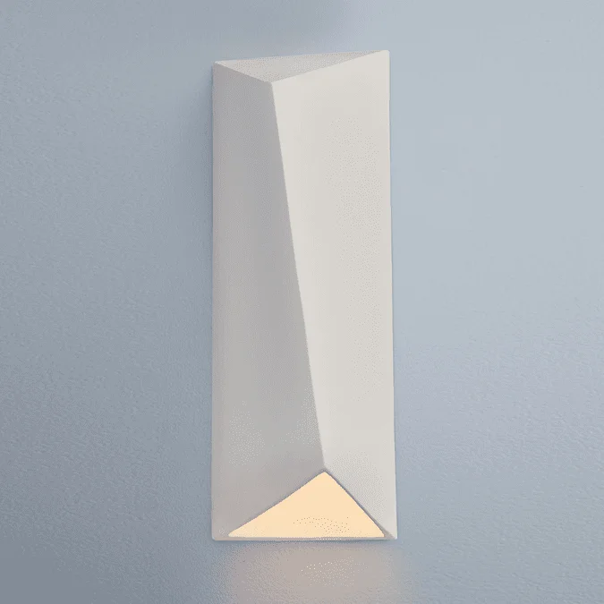 Justice Design CER-5897-BIS Ambiance Large Diagonal Rectangle Modern Bisque LED Ceramic Wall Lighting