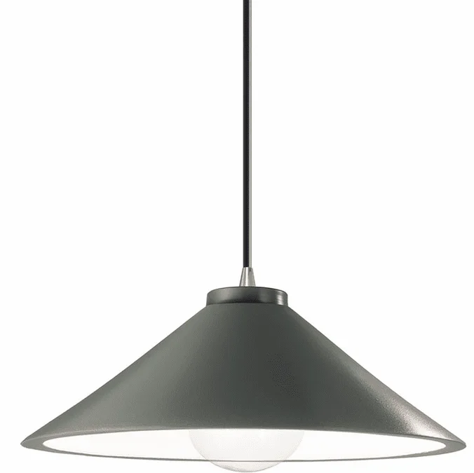 Justice Design CER-6240-PWGN-NCKL-BKCD Radiance Flare Modern Pewter Green LED Drop Ceiling Lighting