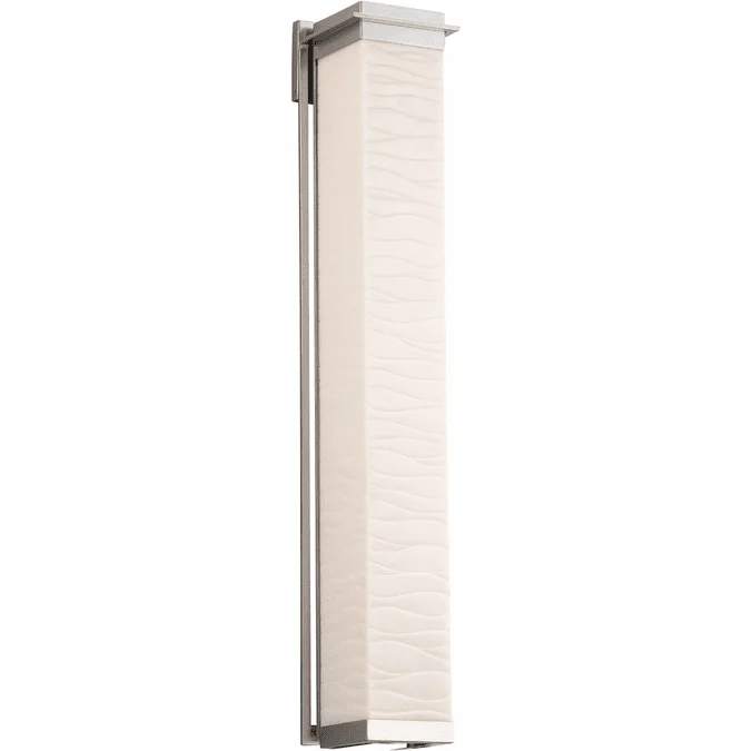 Justice Design PNA-7547W Porcelina Pacific Contemporary LED Exterior Wall Mounted Lamp