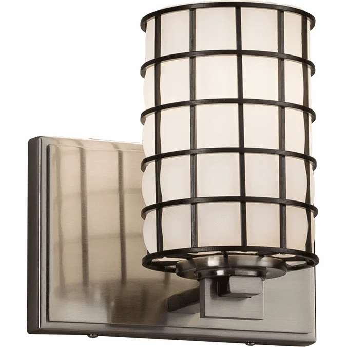 Justice Design WGL-8441-10 Wire Glass Era Contemporary Light Sconce
