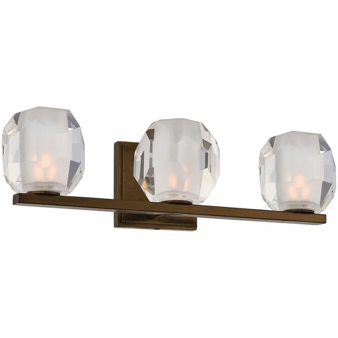 Kalco 302833VBZ Regent Modern Vintage Bronze LED 3-Light Vanity Light