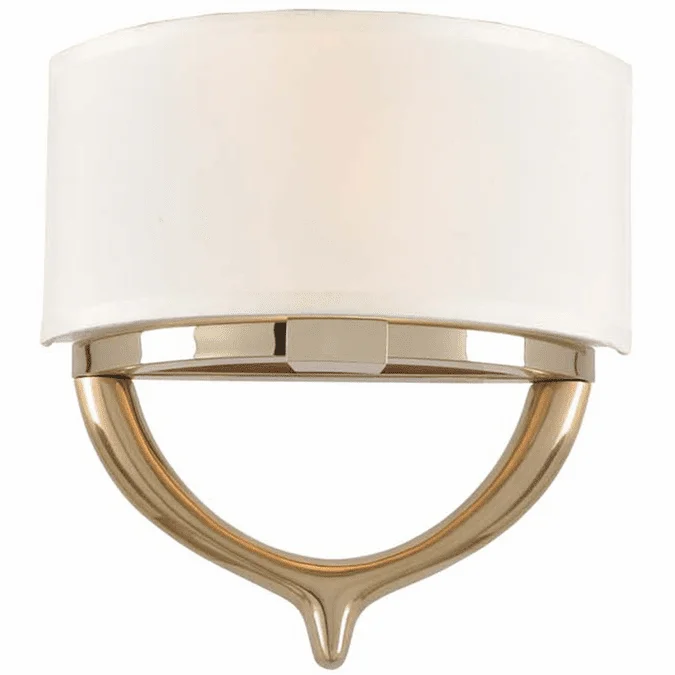 Kalco 312620TCG Bombay Contemporary 2-Tone Champagne Gold Wall Sconce