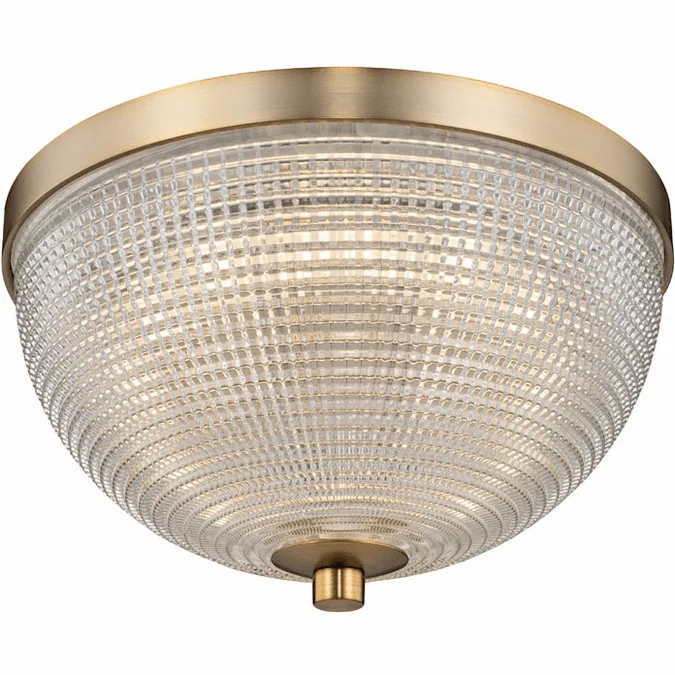 Kalco 512141WB Portland Modern Winter Brass LED 10″ Ceiling Lighting Fixture