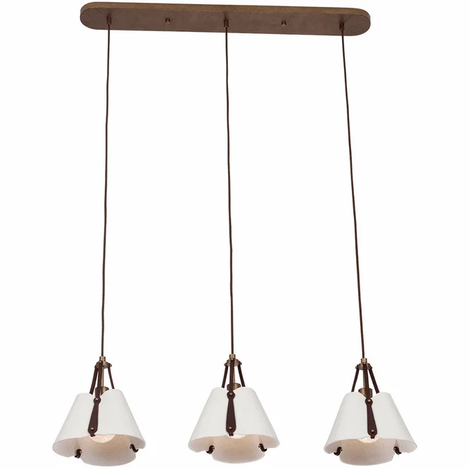Kalco 525211PAB Embrace Contemporary Pearlized Antique Brass Multi Hanging Light