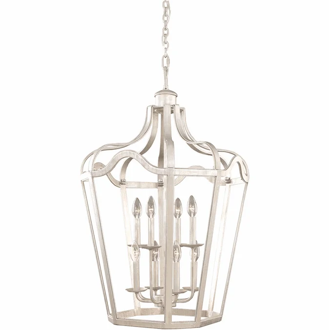 Kalco 7415PS Livingston Pearl Silver 22″ Foyer Light Fixture