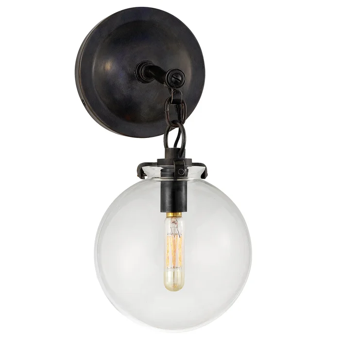 Katie Globe One Light Wall Sconce