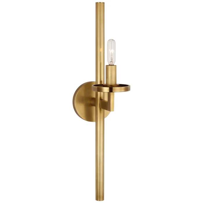 Kelly Wearstler Liaison Single Sconce in Antique-Burnished Brass Wall Light W4″ x H19″