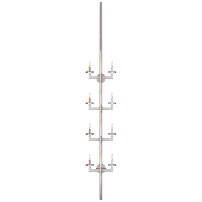 Kelly Wearstler Liaison Statement Sconce in Polished Nickel Wall Light W12.75″ x H84.25″