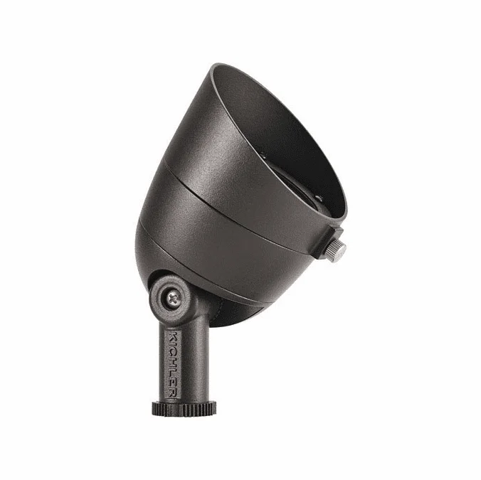 Kichler 16152AZT Landscape LED Modern Textured Architectural Bronze LED Line Voltage Outdoor Residential Landscape Lighting 2700K 200 Lumen 60 Degree Wide Flood