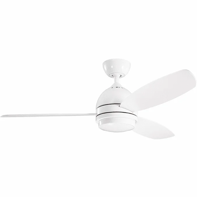 Kichler 330002WH Vassar White White / Silver 52″ Ceiling Fan