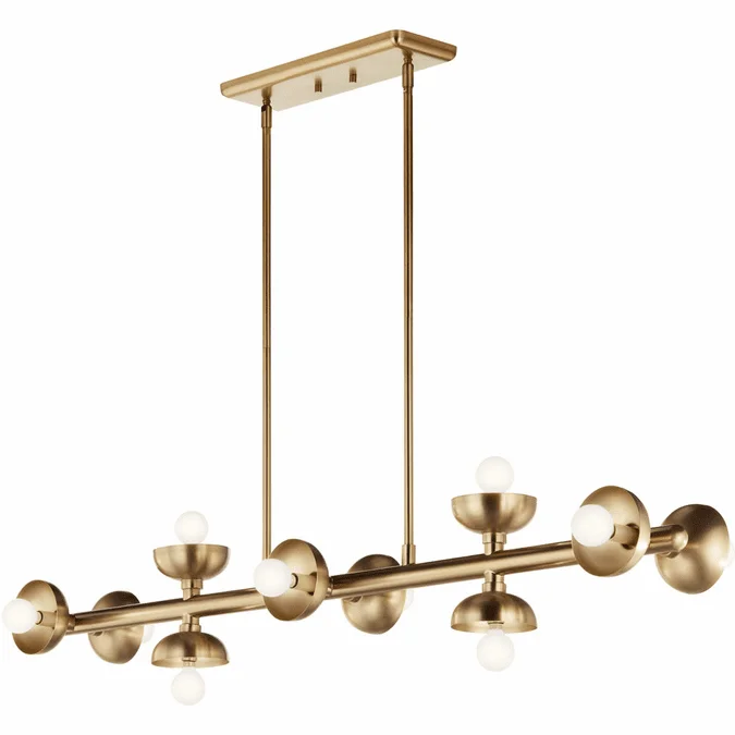 Kichler 52645CPZ Palta Contemporary Champagne Bronze Island Lighting