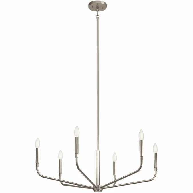 Kichler 52718NI Madden Contemporary Brushed Nickel Chandelier Light