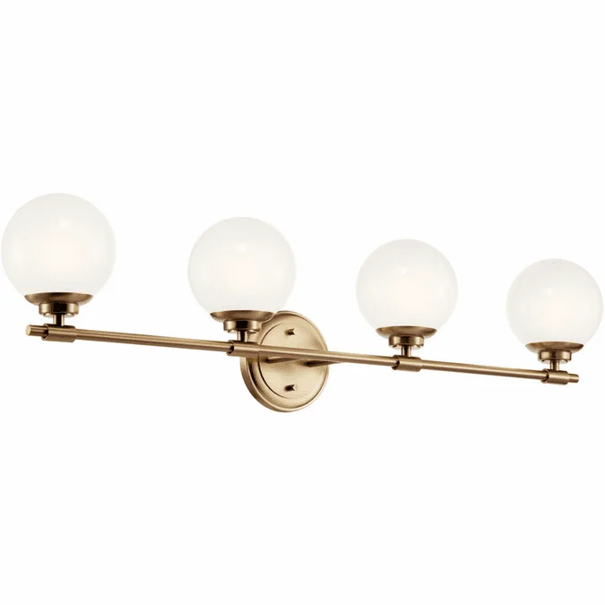 Kichler 55173CPZ Benno Modern Champagne Bronze 4-Light Vanity Lighting