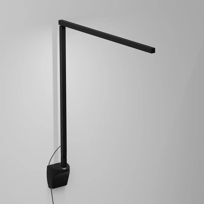 Koncept ZBD1000-MTB-WAL Z-Bar Gen 4 Modern Matte Black LED Non-Hardwired Wall Swing Arm Lamp