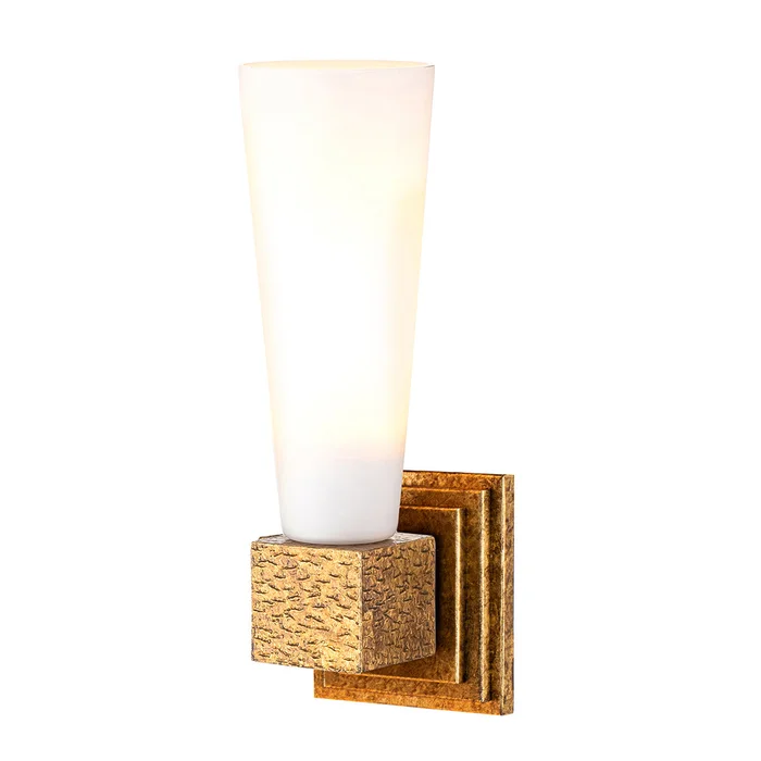 kristy 1 light bath sconce in antiqued gold