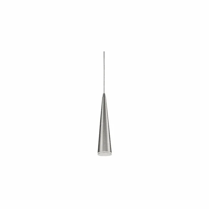 Kuzco 401214BN-LED Contemporary Brushed Nickel LED Mini Drop Ceiling Light Fixture