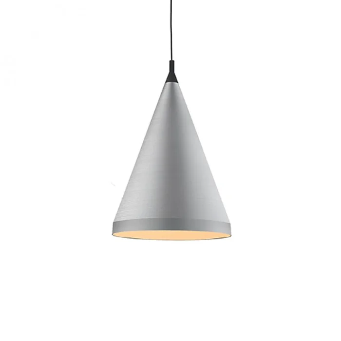 Kuzco Dorothy 1-LT Pendant – Brushed Nickel / Black – 492722-BN/BK