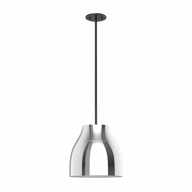 Kuzco PD62012-BK/CH Trinity Contemporary Black/Chrome LED Mini Pendant Light