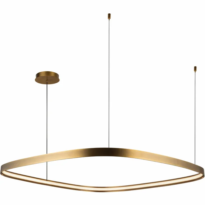 Kuzco PD78040-VB Yukon Modern Vintage Brass LED 39″ Hanging Lamp