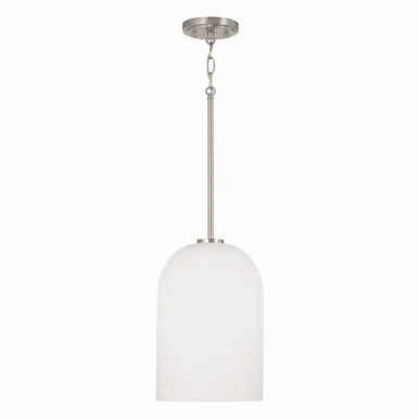 Lawson One Light Pendant in Brushed Nickel (65|348811BN)