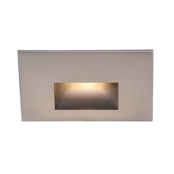 Led100 LED Step and Wall Light in Brushed Nickel (34|WL-LED100-27-BN)