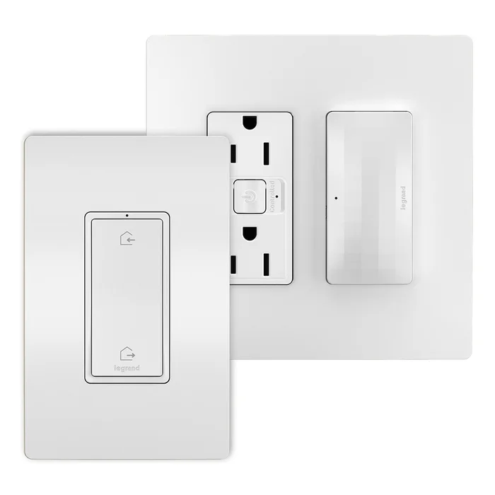 Legrand Radiant Netatmo Outlet Kit with Home/Away Switch – White – WNRH15KITWH