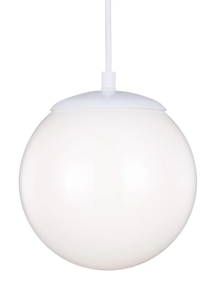 Leo – Hanging Globe One Light Pendant in White (454|6018EN3-15)