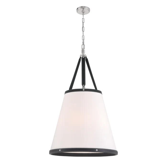 libby langdon callahan 6 light polished nickel pendant