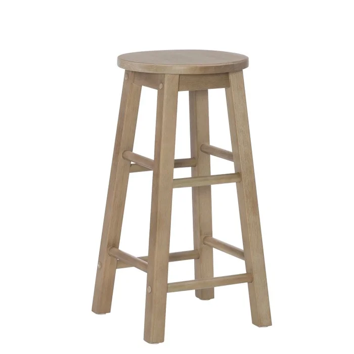 Linon 24″ Counter Stool Grey Wash CS251GWASH01U