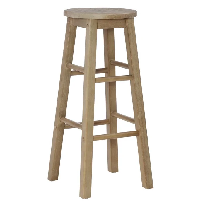 Linon 29″ Barstool Grey Wash BS251GWASH01U