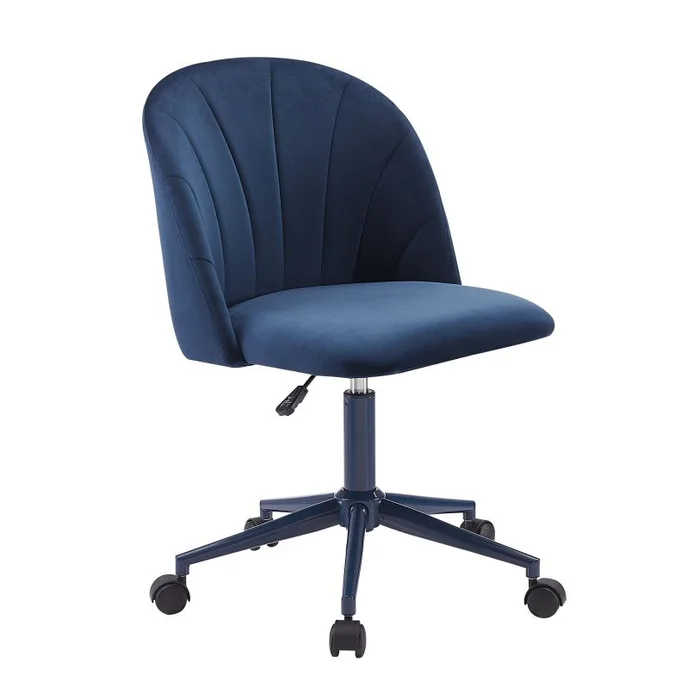 Linon Adalynn Desk Chair Navy Blue CH301NVYBLU01U