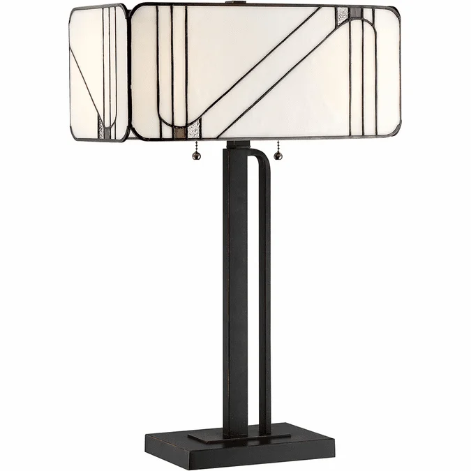 Lite Source C41416 Tulani Tiffany Antique Black Table Lamp Lighting