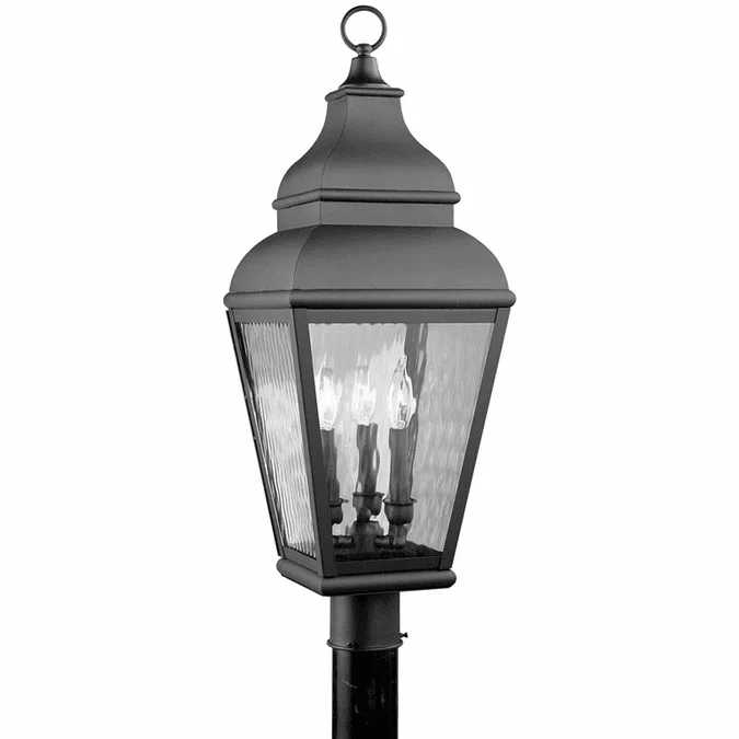 Livex 2606-04 Exeter Black Post Light