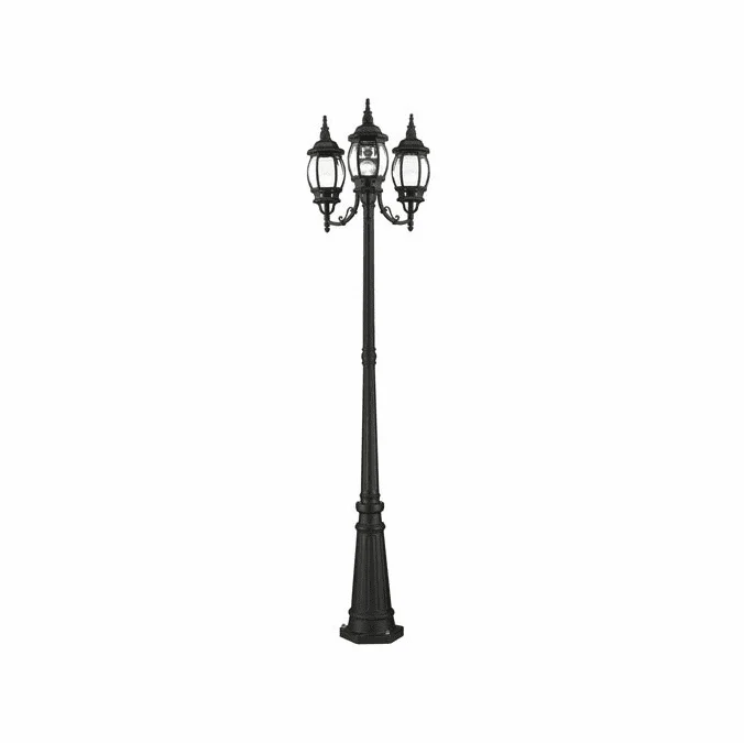Livex 7710-14 Frontenac Traditional Textured Black Outdoor Post Lighting