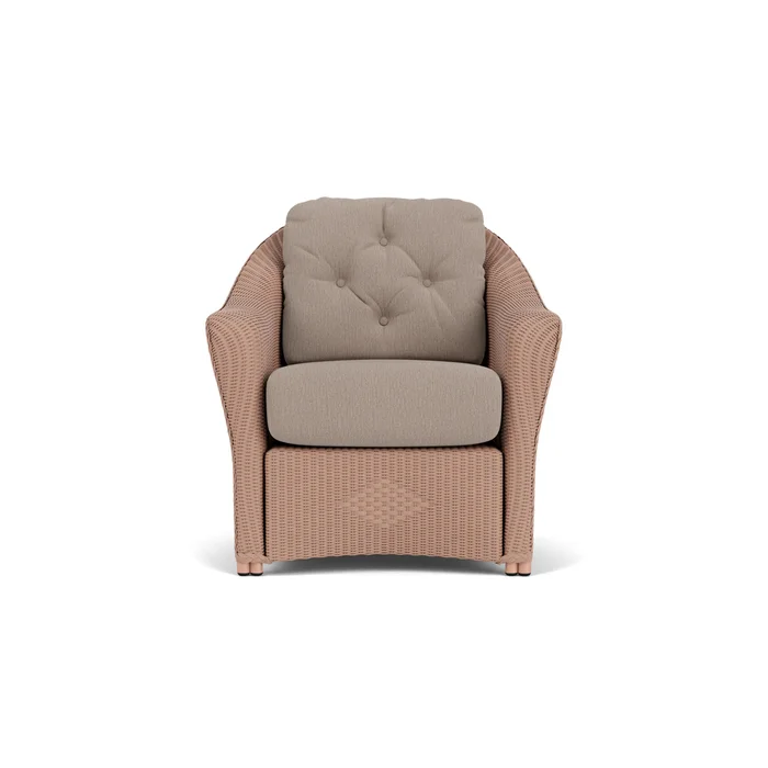 lloyd flanders reflections lounge chair in rosewood finish with remy pebble fabric grade b