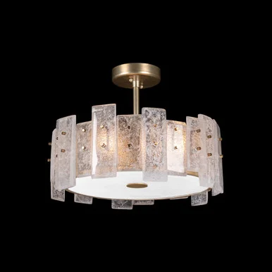 Lunea Three Light Semi-Flush Mount in Gold (48|910640-2ST)