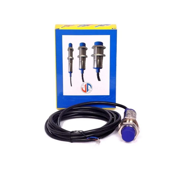 M18 PNP No Inductive Proximity Sensor 06-36 VDC SENSING 8MM with 2 MTR 3 Core Cable - Image 2